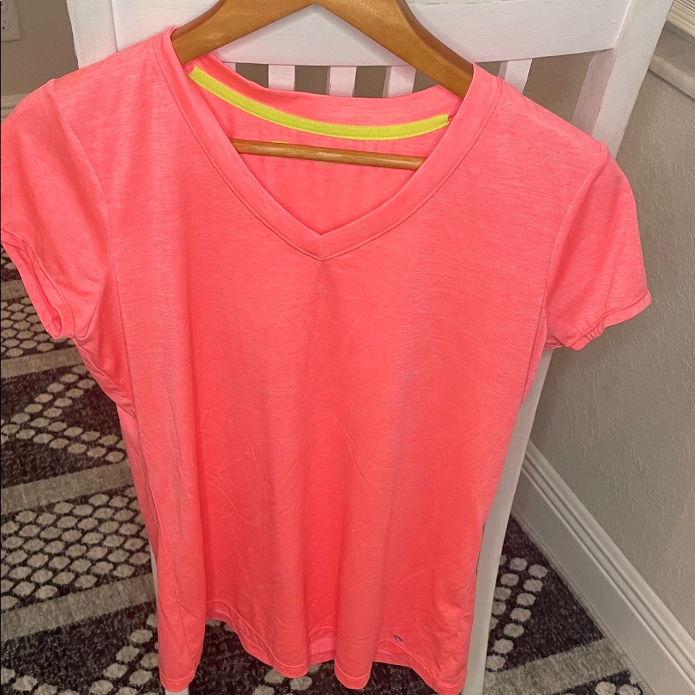 Women's V-Neck Orange T-Shirt